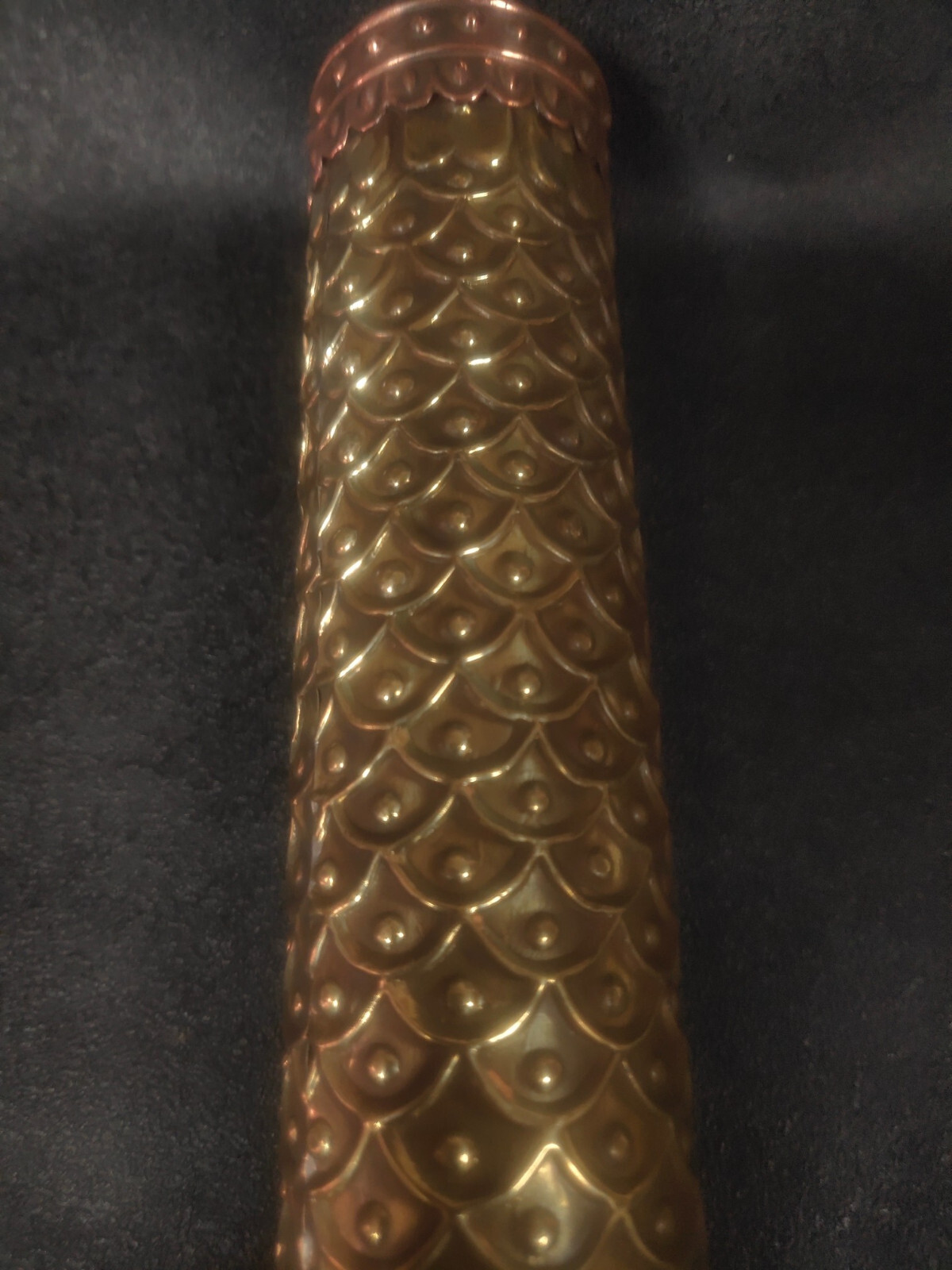 19cm noble brass copper carved cloud See Wonderful Scene optical kaleidoscope
