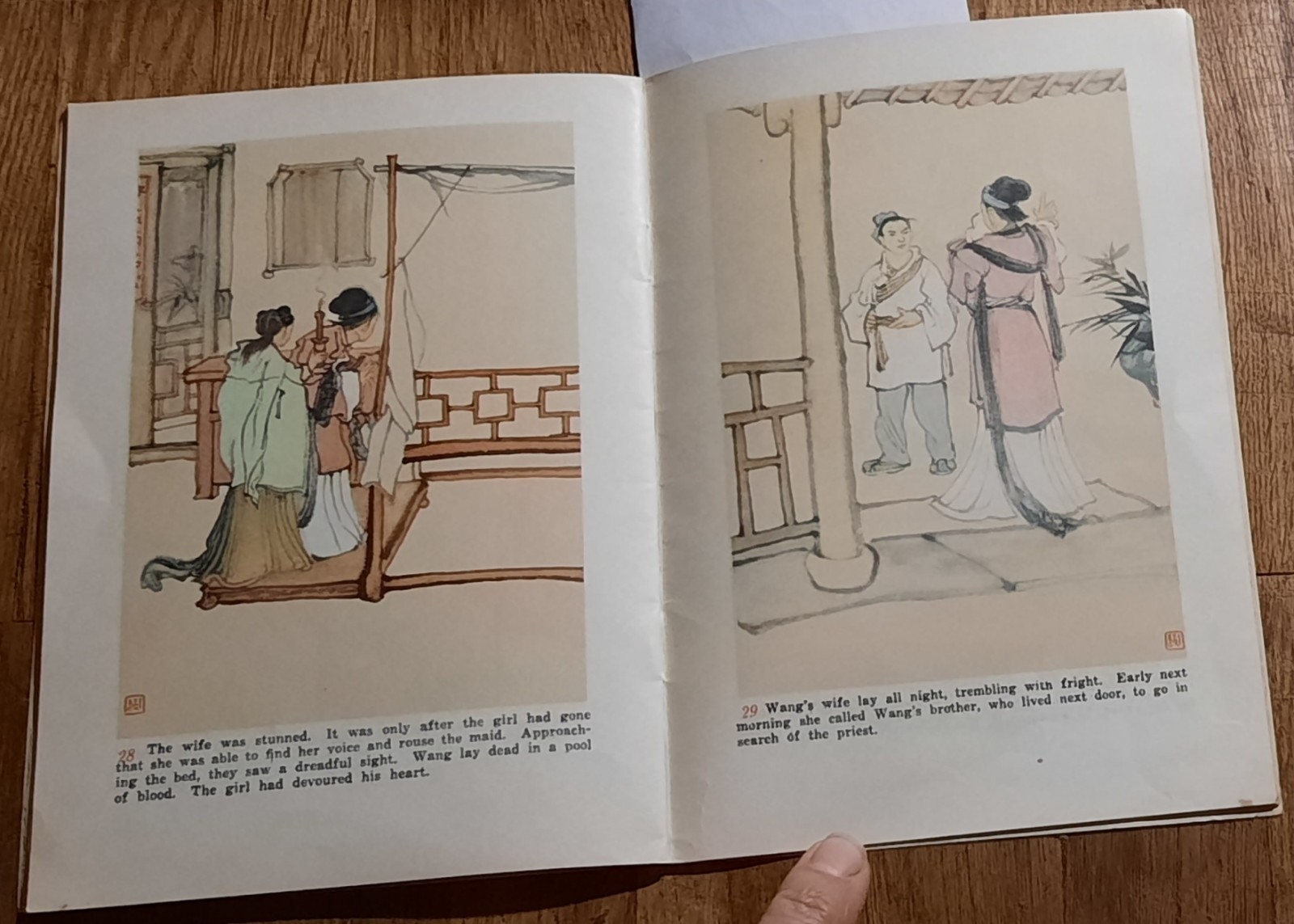 Chinese Painting English book Painted Skin Story Fairy Tale Child 1961 China Rar