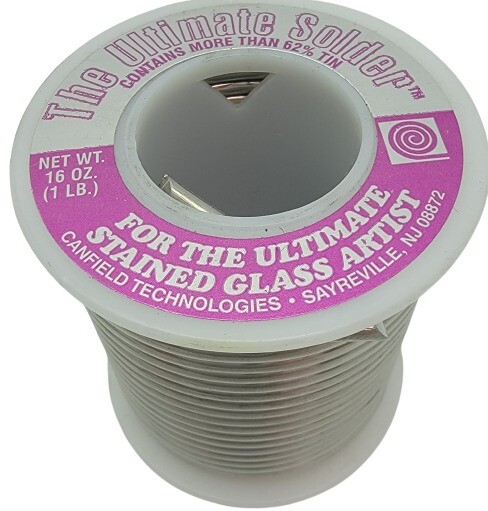 CANFIELD ULTIMATE SOLDER One Pound Stained Glass Supplies 63/37 16 oz Lead Tin