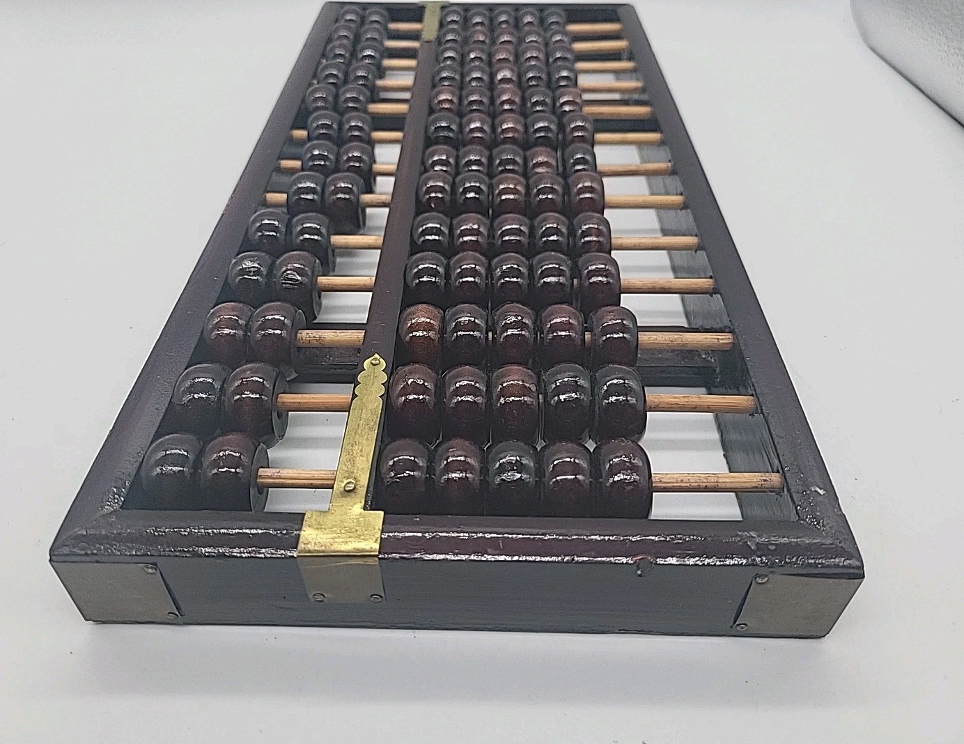 VINTAGE PEONY BRAND ABACUS WOOD & BRASS PEOPLE’S REPUBLIC OF CHINA – SEE PHOTOS