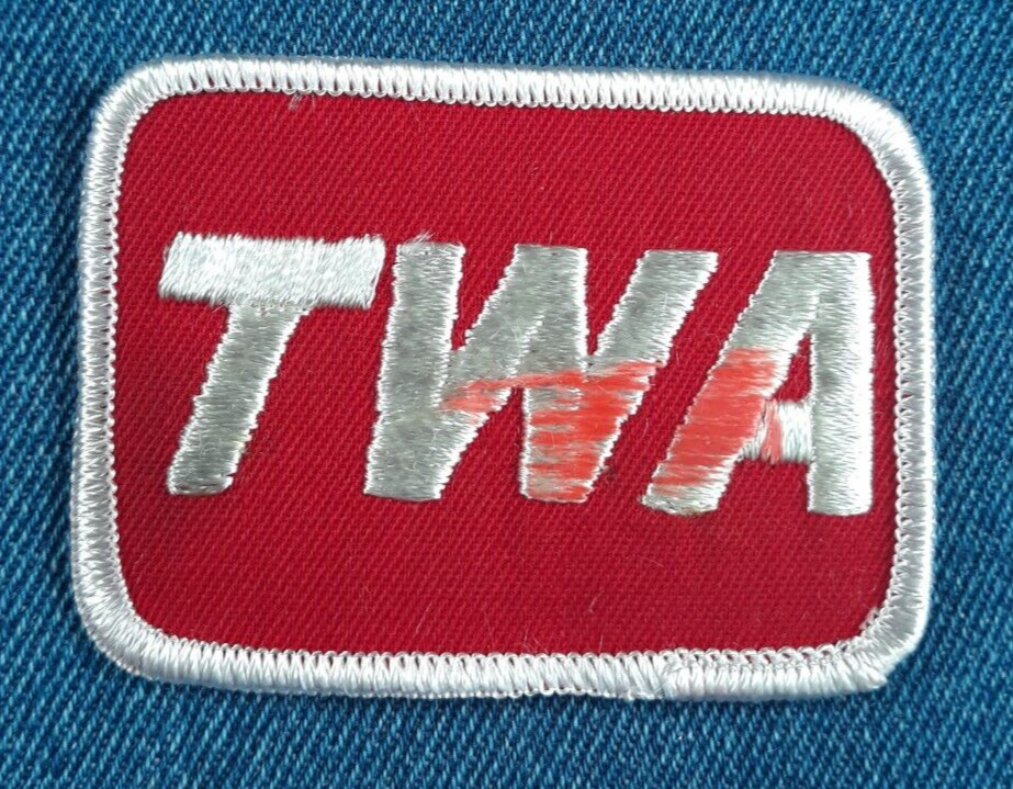 NOS VTG Original TWA Airlines 2.75″ Patch 70’s Aviation Airplane RED AGE SPOT