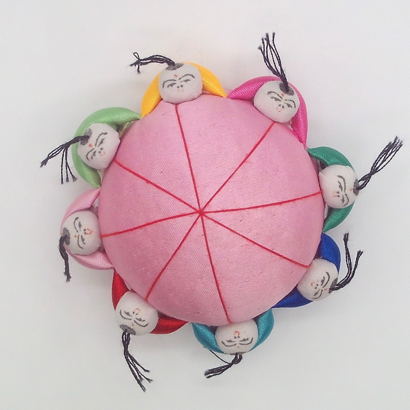 Chinese Silk Pin Cushion 3.75″ Round Made in China