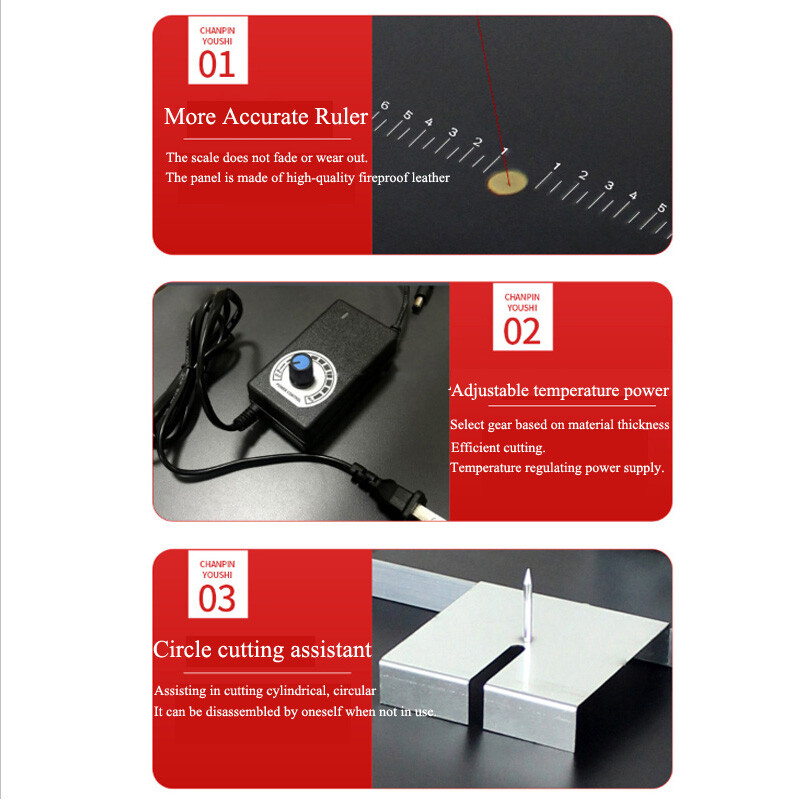Electric Fit for Medium To High Density Materials Sponge Foam Hot Wire Cutter