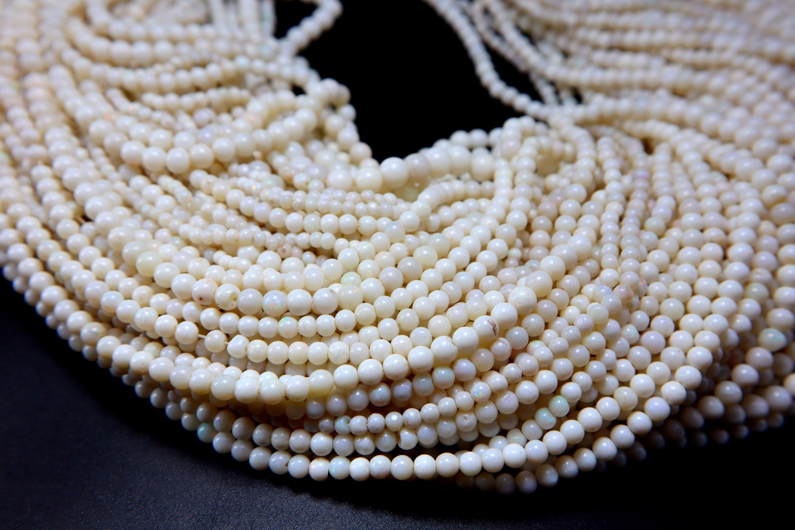 Australian Opal Smooth Round Shape Beads Natural Australian Opal Gemstones Beads