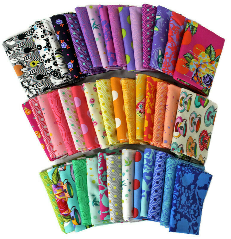 10 Fat Quarters – Tula Pink FreeSpirit Assorted Floral Flowers Animals M222.16