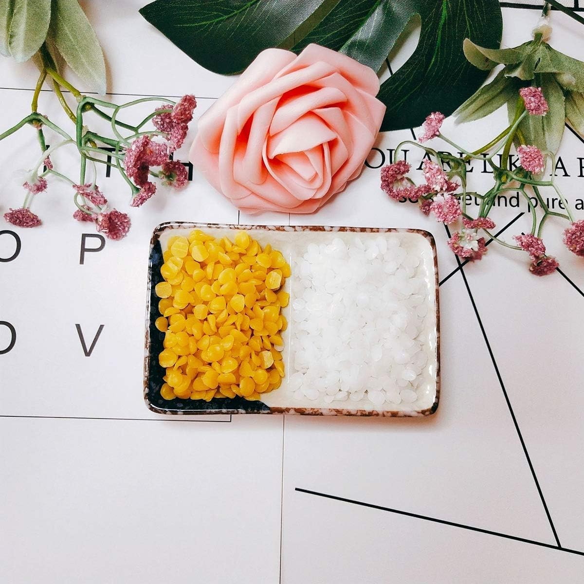 Elegant 14oz Beeswax Wax Beads – Fragrant and Easy to Use for All Skin Types