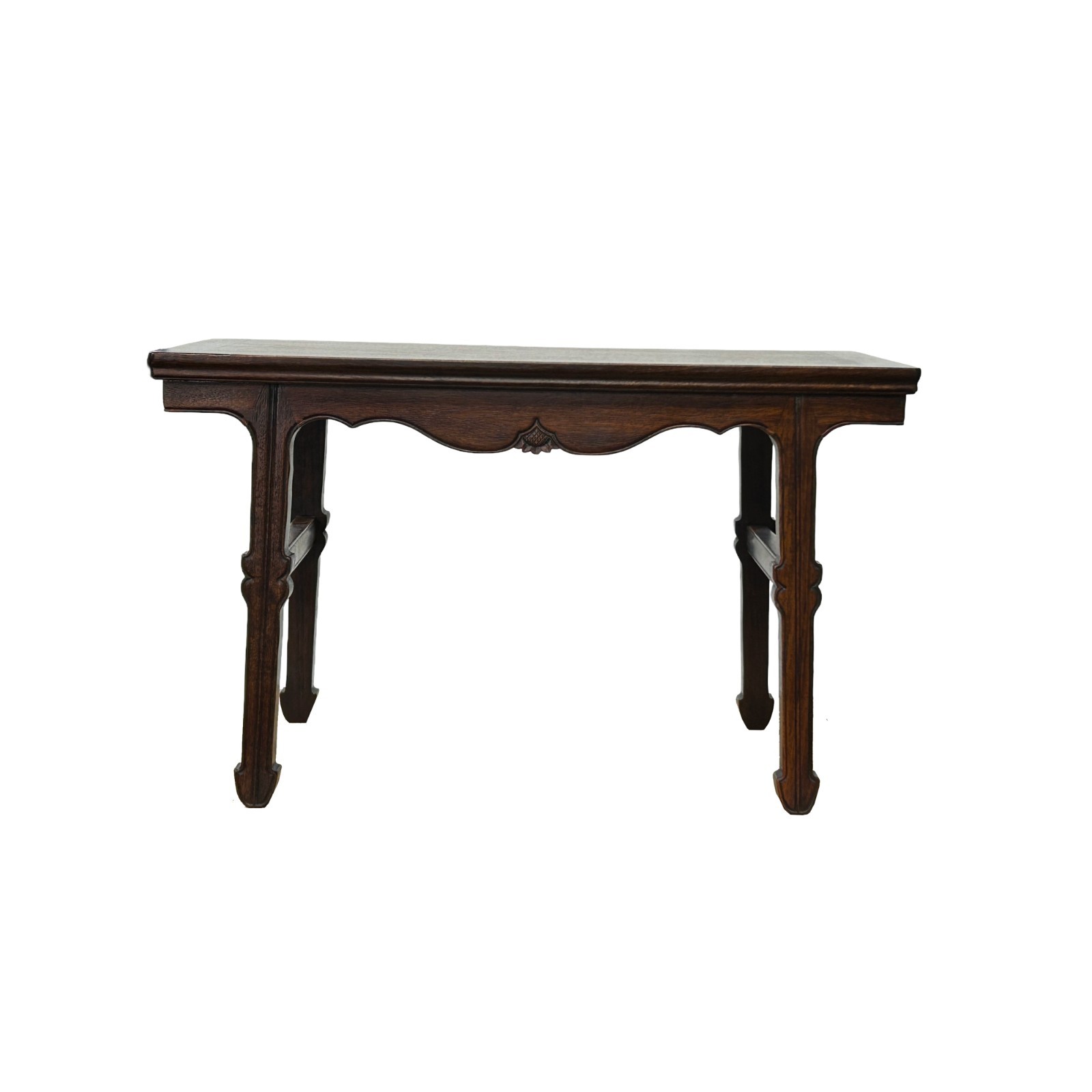 Oriental Brown Stain Tall Legs Rectangular Display Easel Stand Table GB261