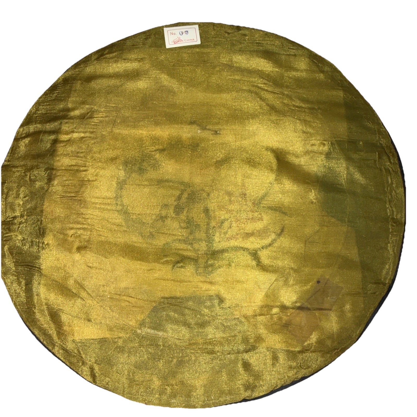 Chinese Hand Embroidered 100% Silk Round Tapestry Mat Birds