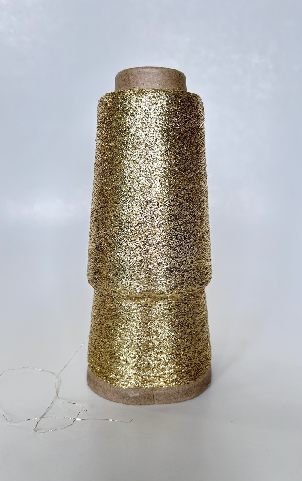 METALLIC LUREX GOLD Cone Thread Yarn Embroidery Needle Crafts Knitting