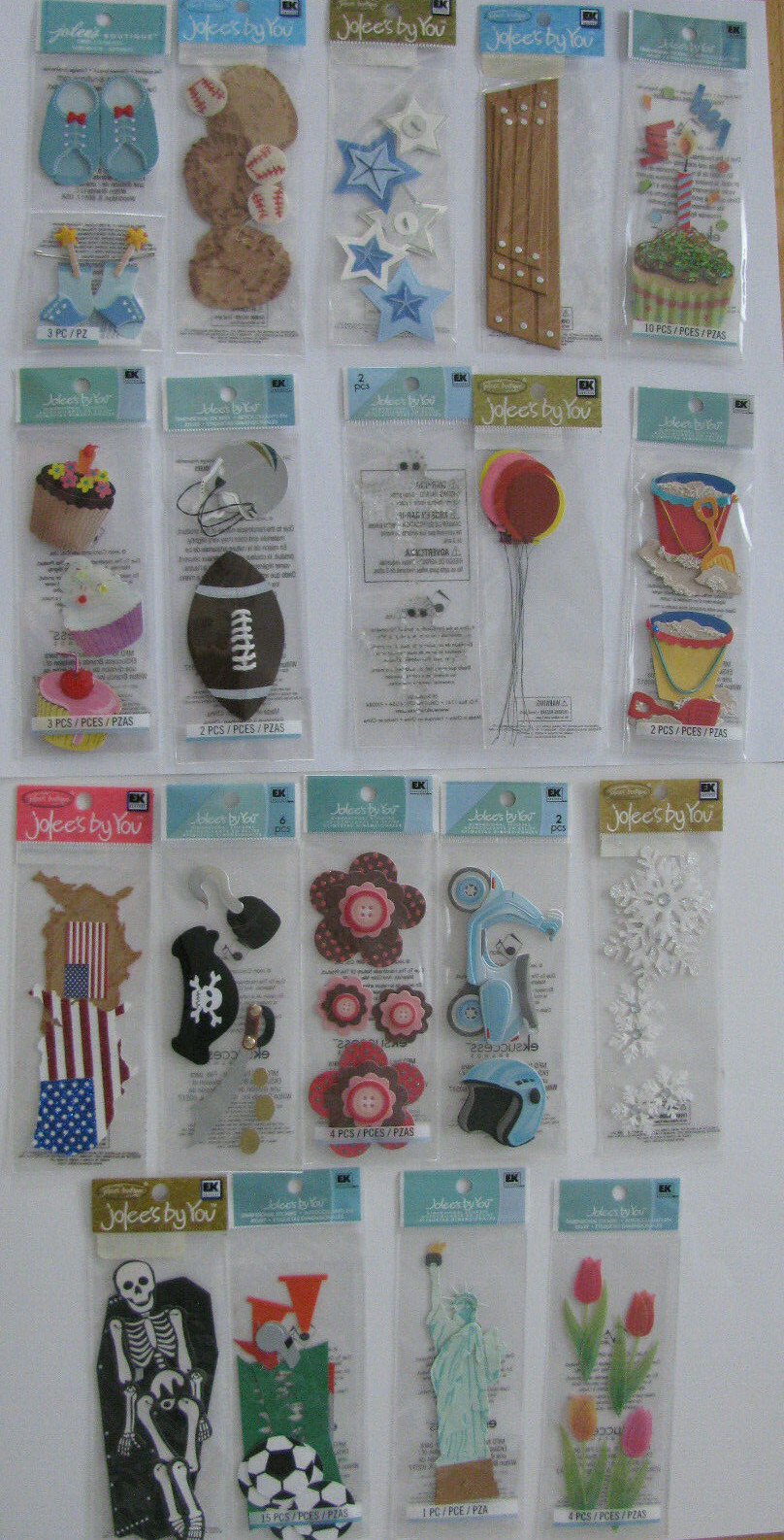Jolee’s By You & Jolee’s Boutique Dimensional Stickers U PICK NEW IN PACKAGE
