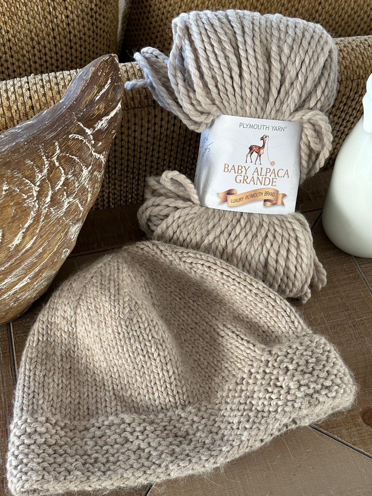 Tan Plymouth Baby Alpaca Grande Bulky Yarn Color #282 Fox – 110 Yards