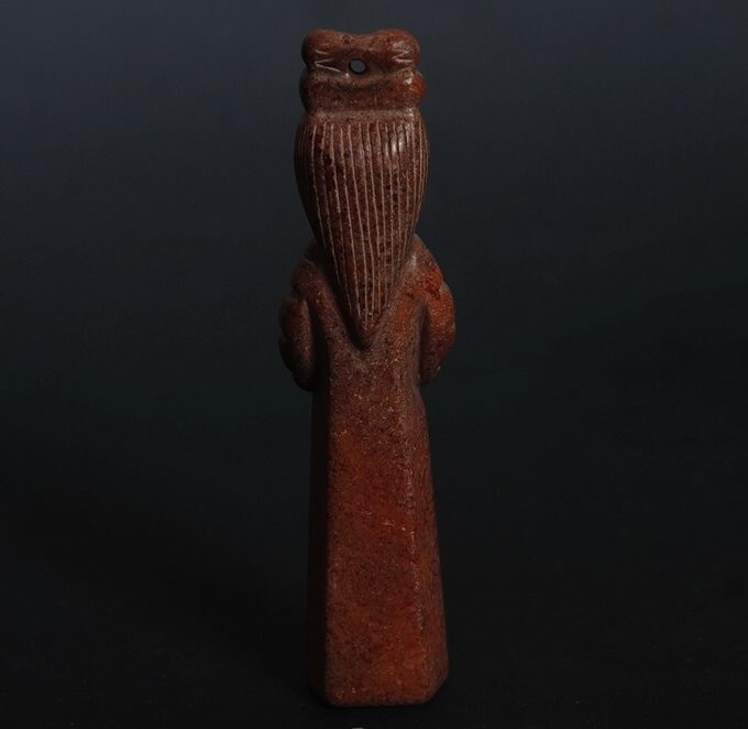 Chinese Folk culture Han dynasty style eremite statue! simple stone Carved