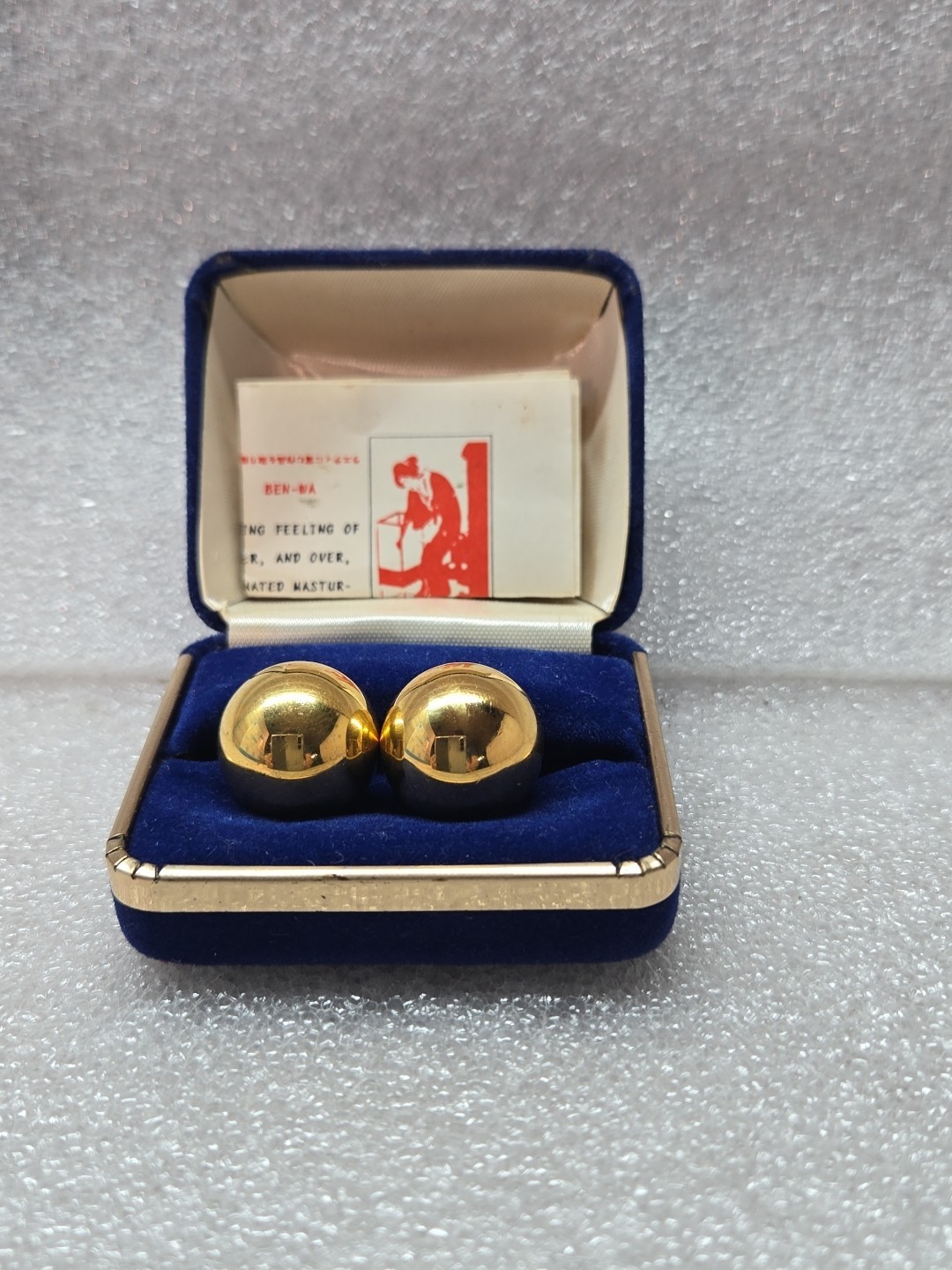 Vintage 1980/90’s Ben-Wa Balls in original Blue Case