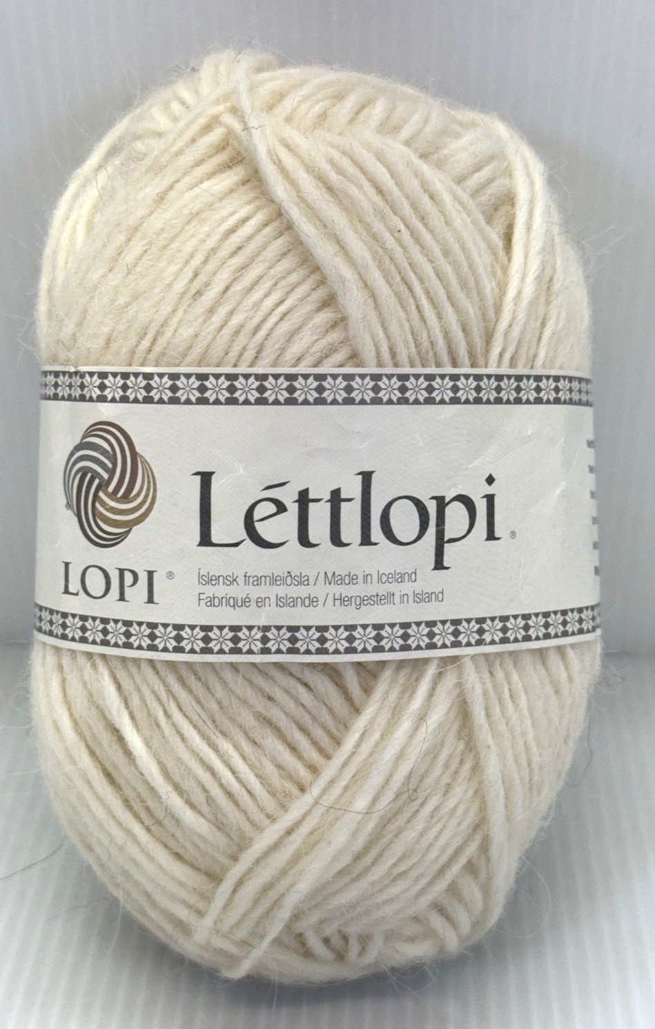 One Skein Lettilopi 100% Wool Yarn Color 0051 White 1.75 oz. 110 yds