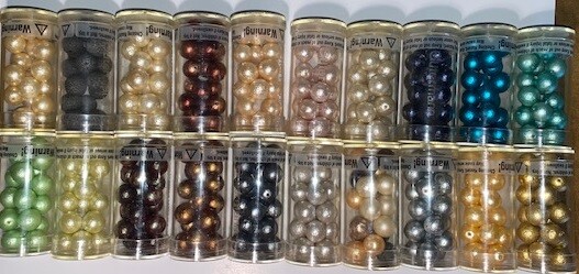 Gutermann Iced Beads 10 mm #600202 apx. 20 Pieces