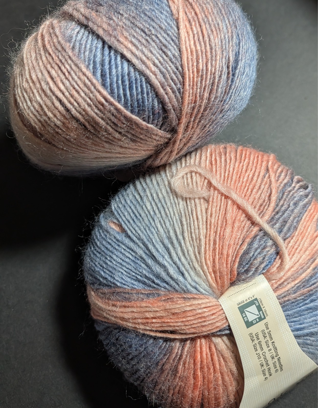Lot of 2 Yarn Bee Chloe Denim + Sand -Wool Blend-Discontinued *Destash