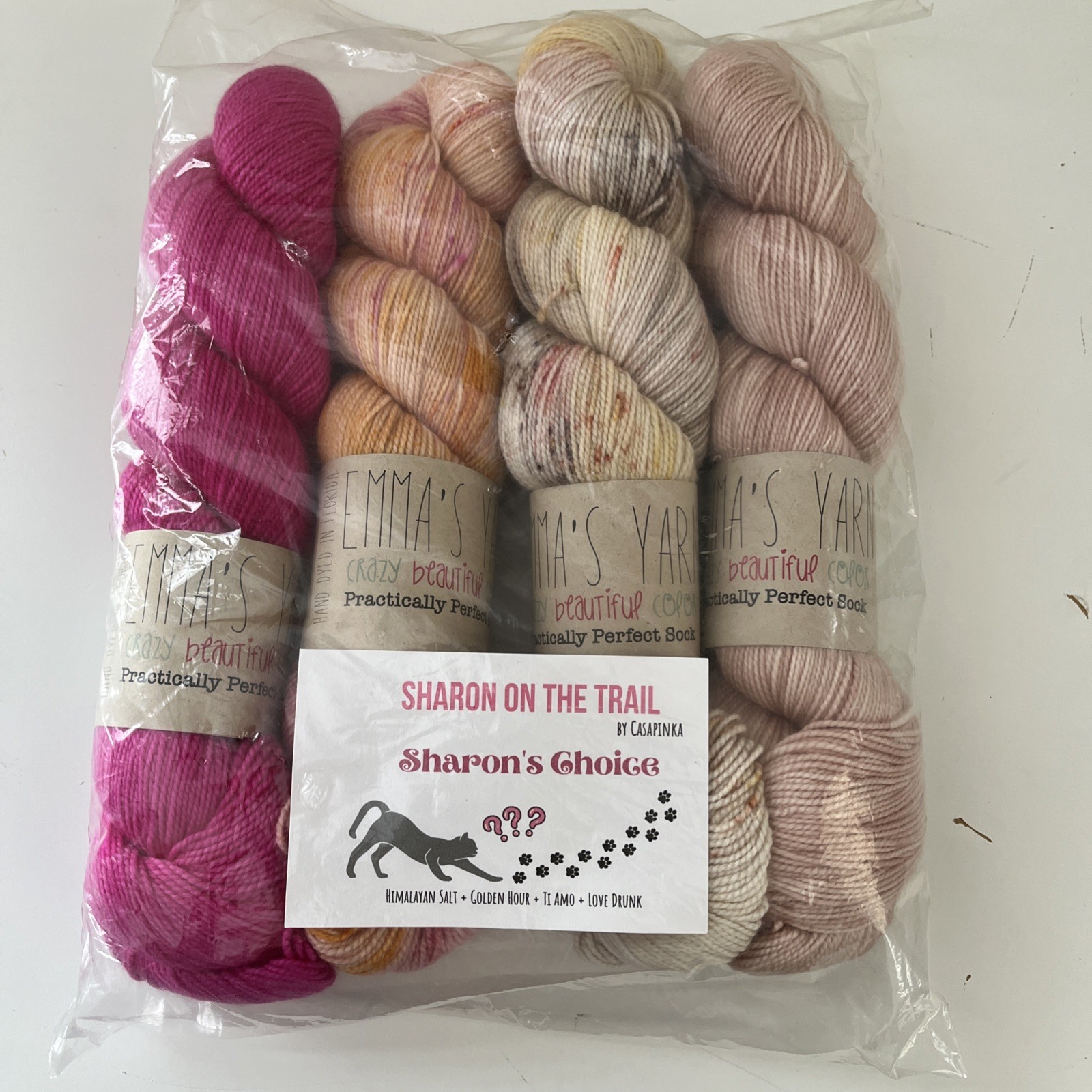 Emma’s Yarn – Sharon on the Trail Sharon’s Choice Kit w/pattern by Casapinka