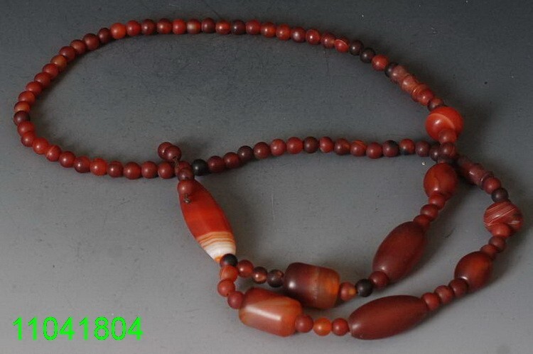 Charm China red Agate Beads Necklace! Ethnic style Simple and elegant string