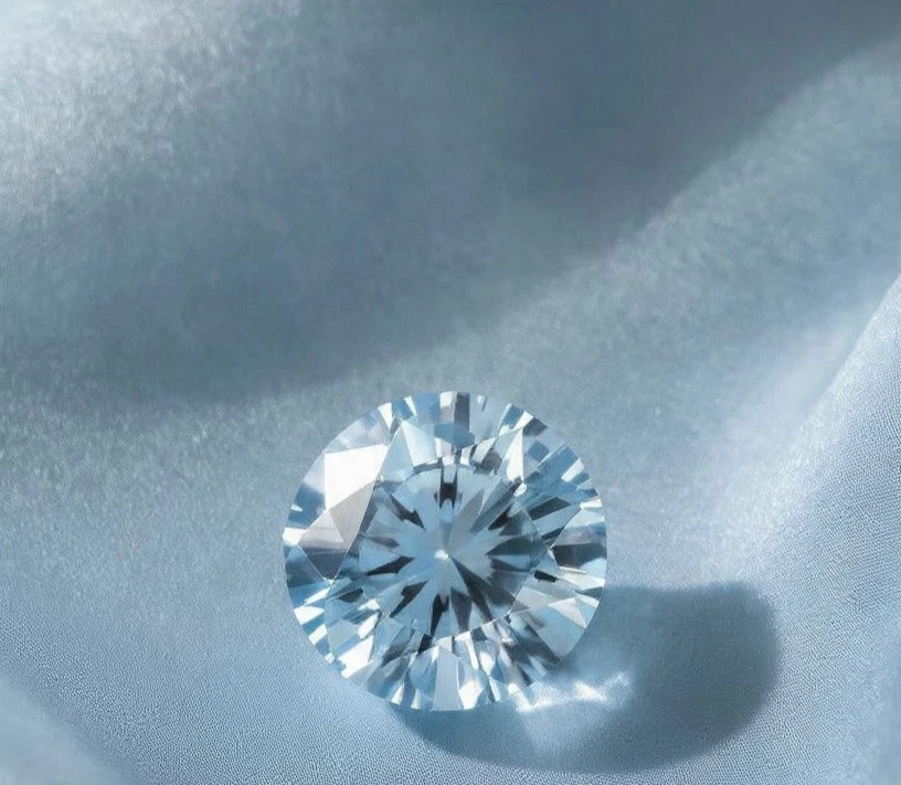 💎3 Ct Round Cut Natural Blue Color D Grade VVS1 Clarity Diamond⭐