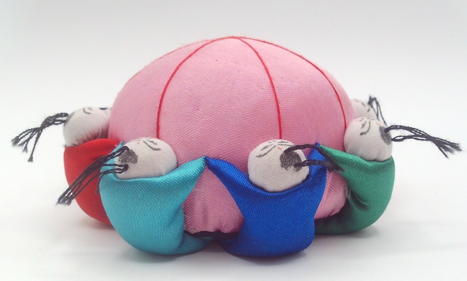 Chinese Silk Pin Cushion 3.75″ Round Made in China