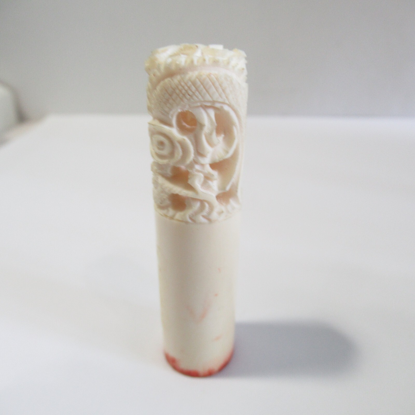 Carved Dragon Oriental Chinese Vintage Stamp