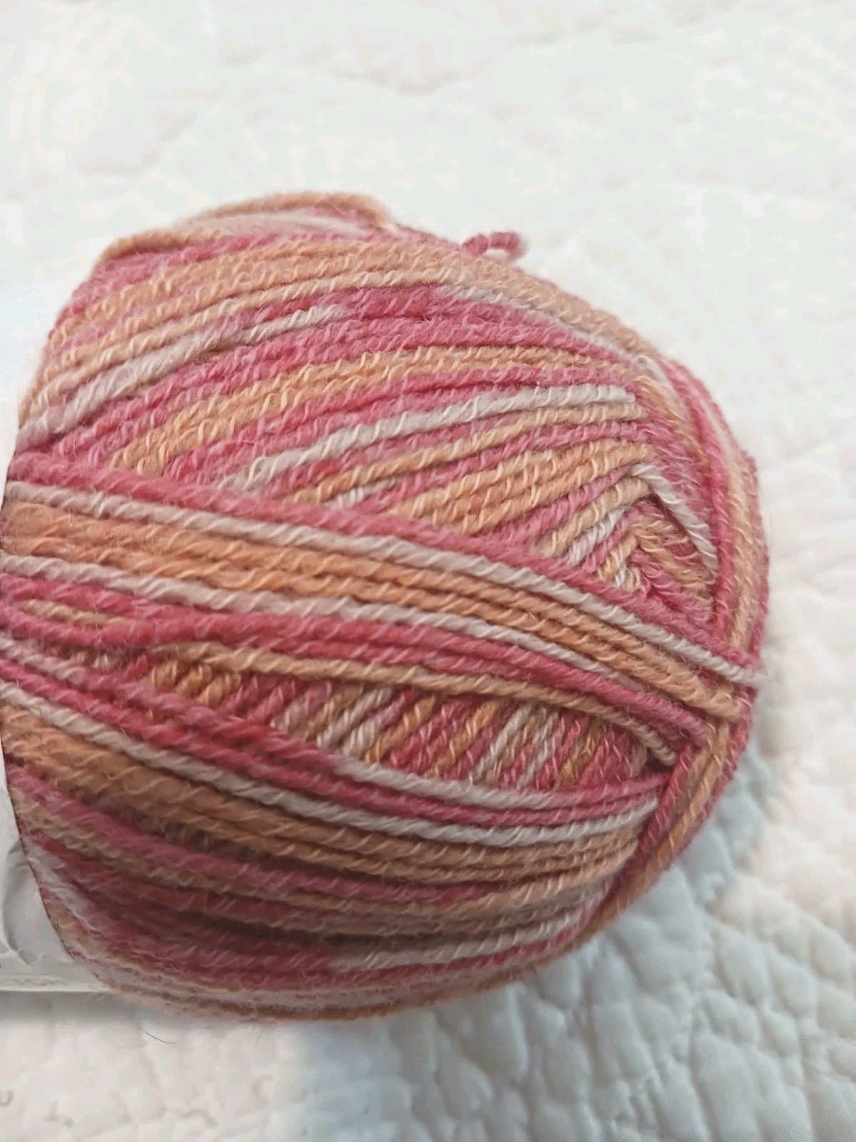 OnLine Supersocke 100 Summer Stretch Striping Yarn Wool-Cotton 2 Sks Blue & Cora