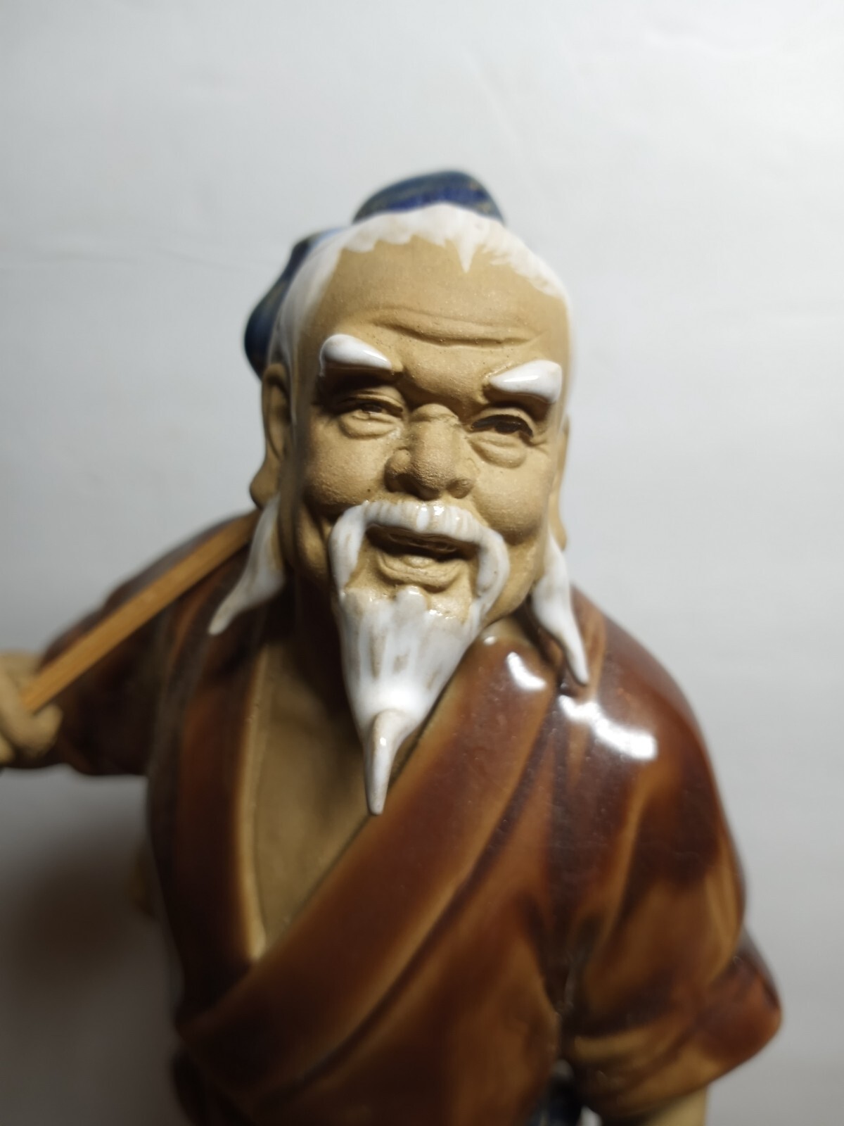 Vintage Shiwan Mudman Fisherman Statue