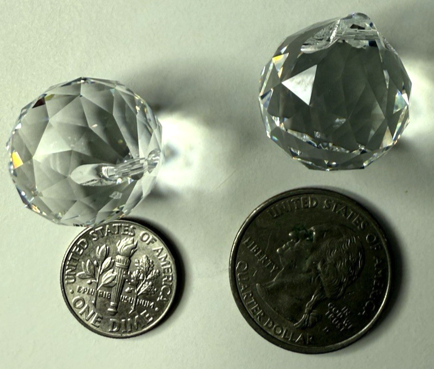 Swarovski Strass 20mm Clear Crystal Ball Prisms Pendant Sun Catcher VNTG
