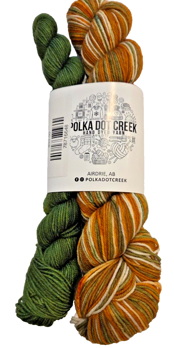 Fingering hand dyed self-striping sock set -Polka Dot Creek – DESTASH
