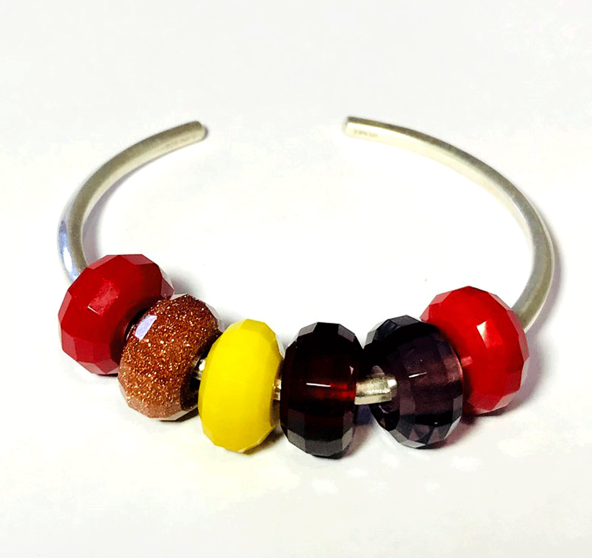 6 Pcs. Step Cut Natural Multi Gemstone Big Hole Beads Large Hole Beads 14x8mm