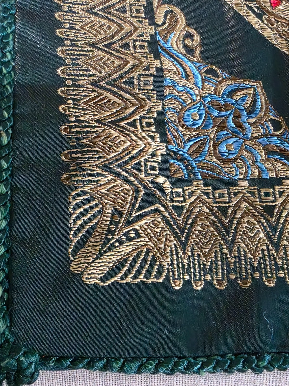 Vintage Silk Brocade Chinese 50’s Pillow Covers 18″