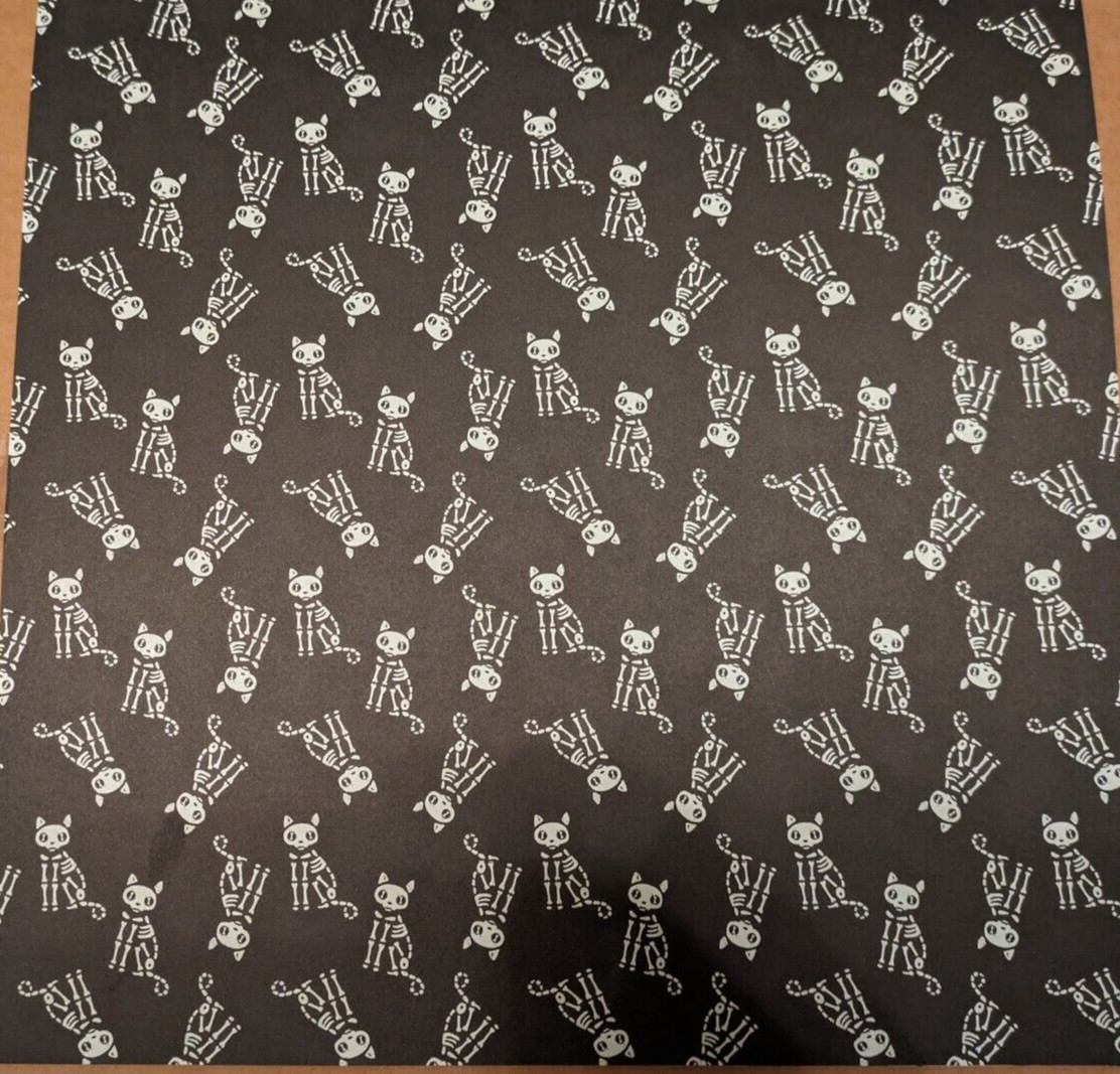 12×12 and 6×8 Halloween Scrapbook Paper Pads 36 Double Side Boo Ghost Witch Word