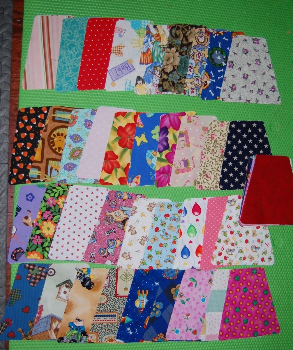 Lot of 50pcs quilt, cotton fabric charm pack, 6.5″ tumbler-grab bag