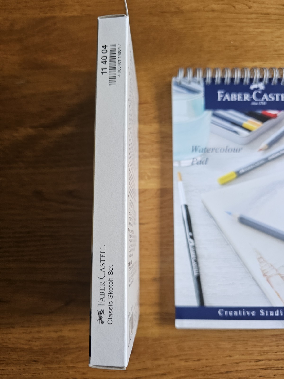 Faber-Castell Classic Sketch Set + A5 Watercolour Pad 190gsm 15 Sheets Bundle