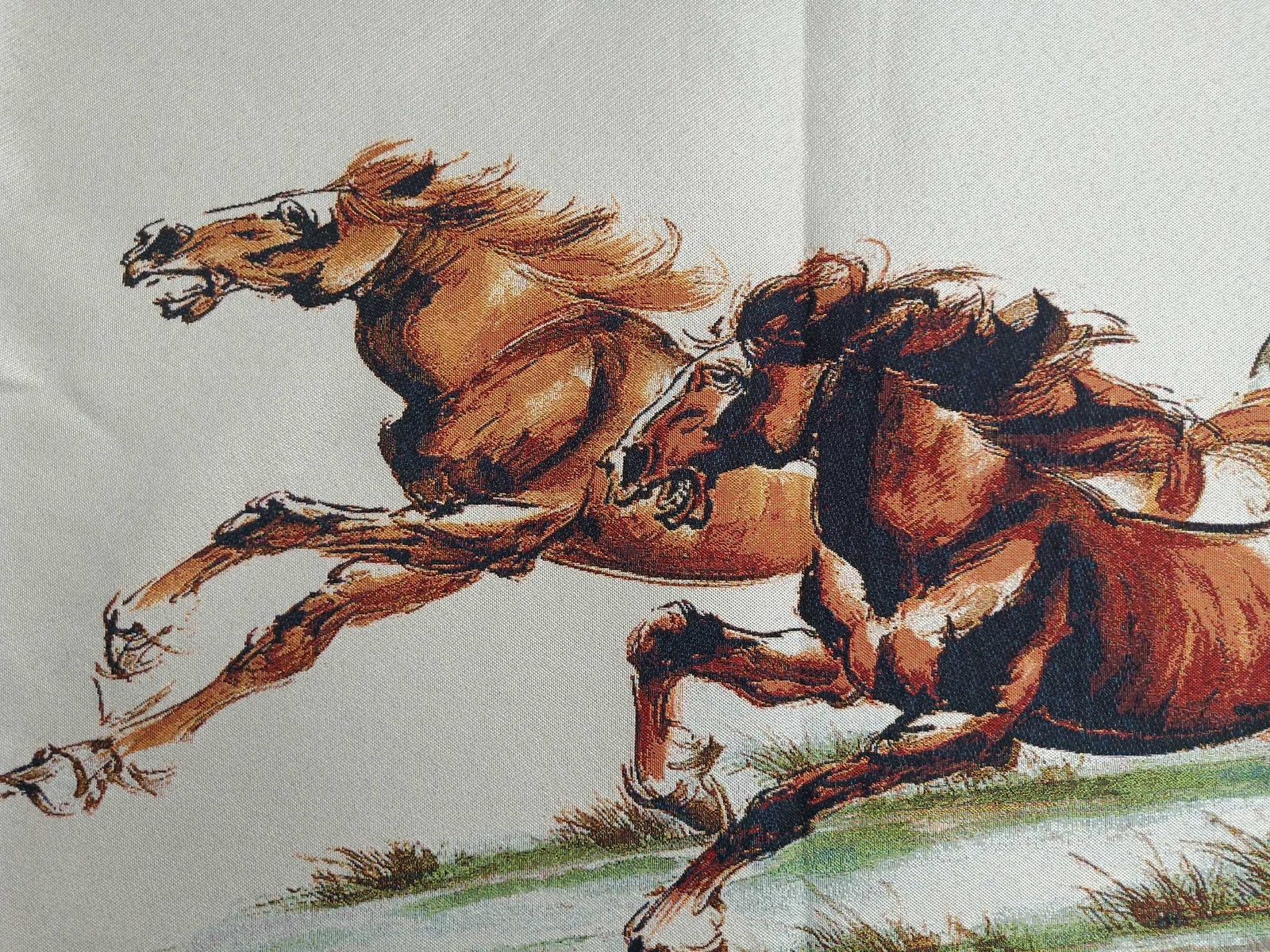 63″ Chinese Cloth Silk Fine Horse Mural Wall Hanging Tapestry Meditation 马到成功