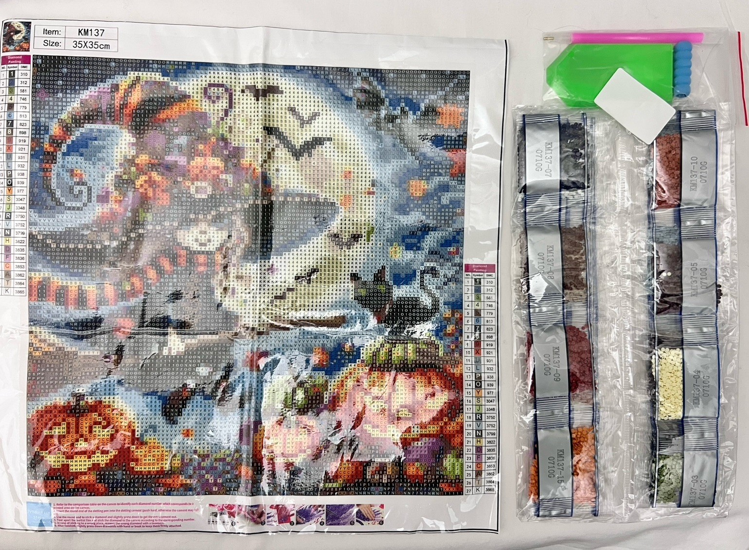 Halloween 5D Diamond Paint Art Beginners Kit 14 x 14 Witch Arts & Crafts Hobbies