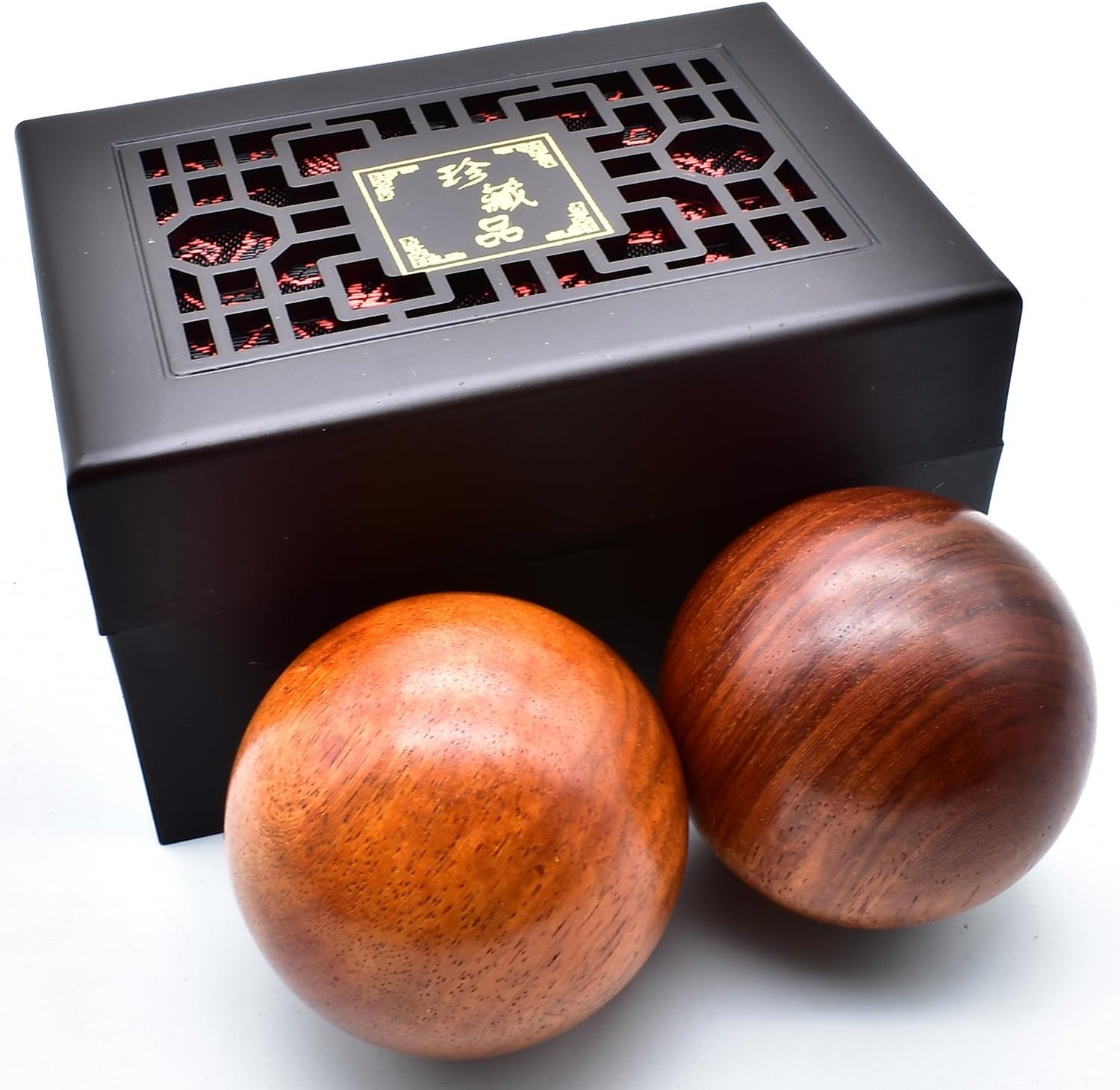 2 Inches Baoding Balls Chinese Health Exercise Stress Balls Rosewood