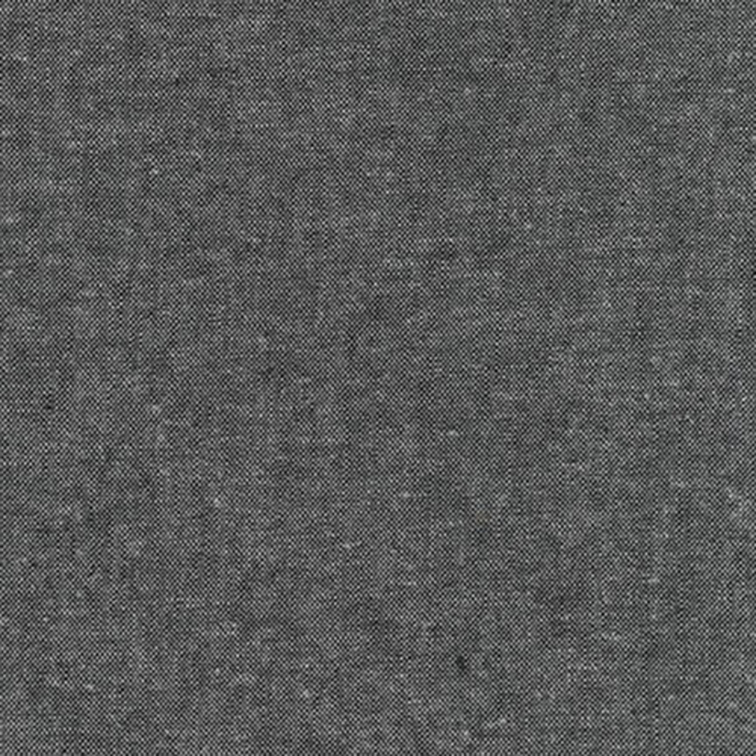 Robert Kaufman Essex Yarn Dye Fabric- Charcoal Linen/ Cotton Blend- Machine Wash