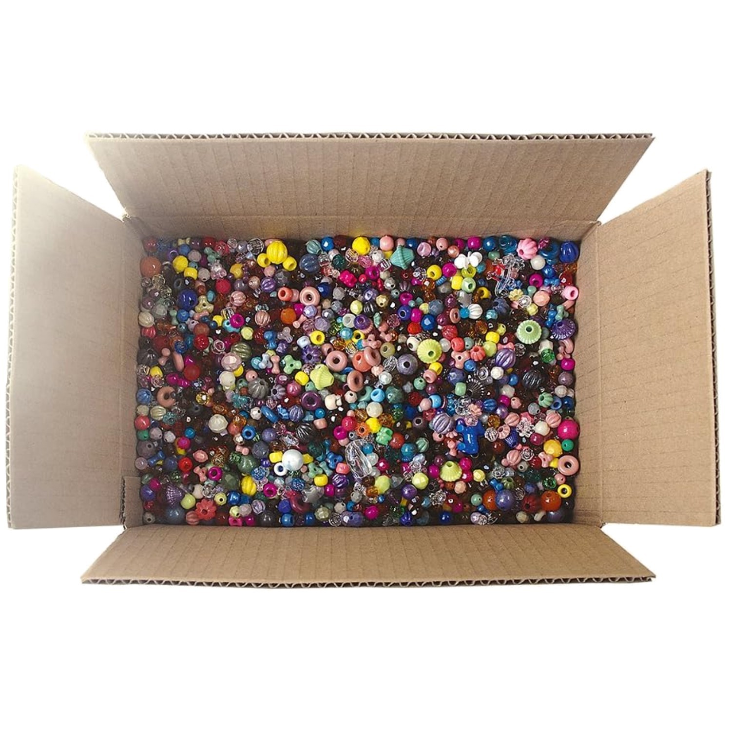 Bonanza 5lb Craft Beads – Mixed Plastic, Multicolor