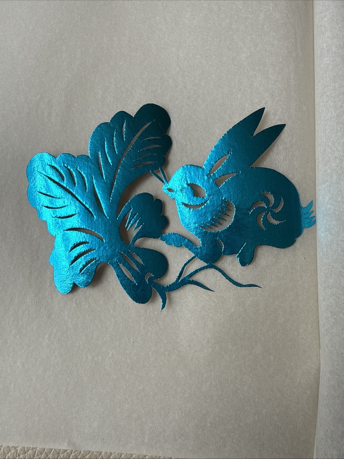 Vtg 10 pc Lot Set Paper Cut Out Folk Art Artwork Chinese ~4×4