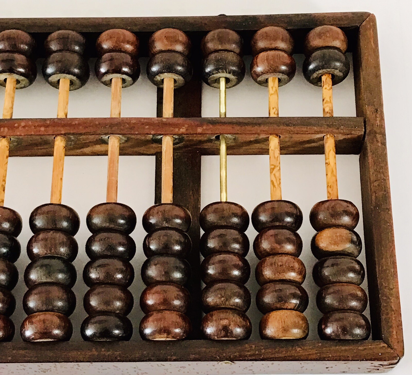 Chinese Wood Abacus 11 Rods 77 Beads