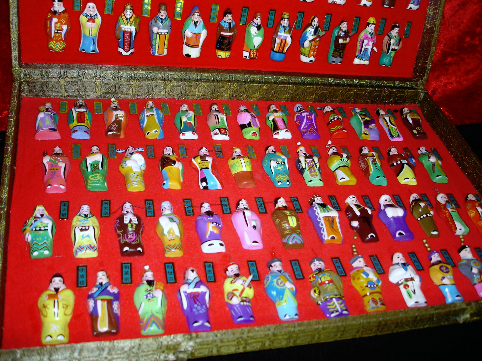 Set of 96 Chinese Emperors in 14″ x 9 ” Display Box