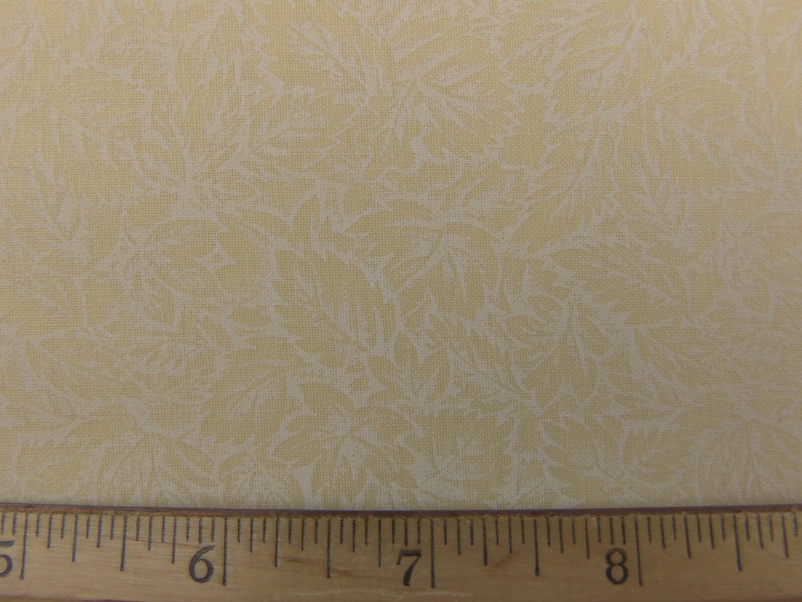Light Yellow Sm. Floral Print/Tone-on-Tone/Unbranded/6yds./New, 100% Cotton