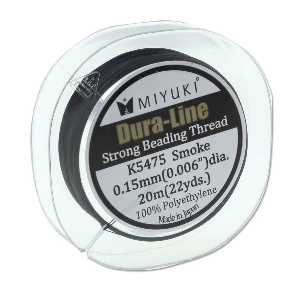 Miyuki Dura-Line Beading Thread 43743 Size D 0.015mm 20m Smoke Gray