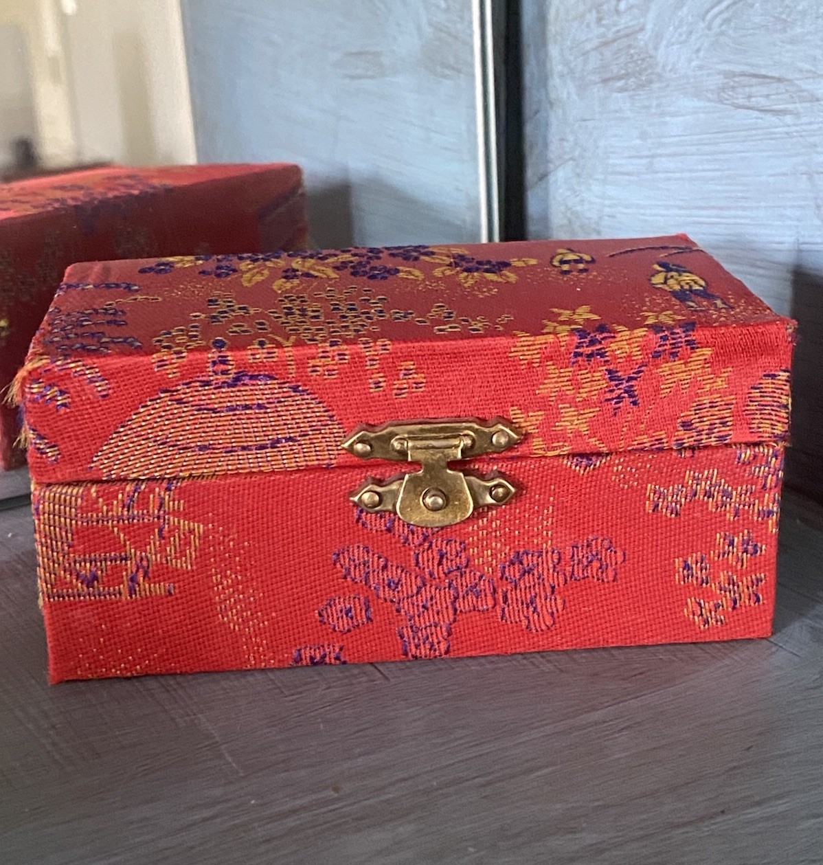Vintage Chinese Musical Baoding Balls 2 Pc Panda Meditation Set w/ Orig. Red Box