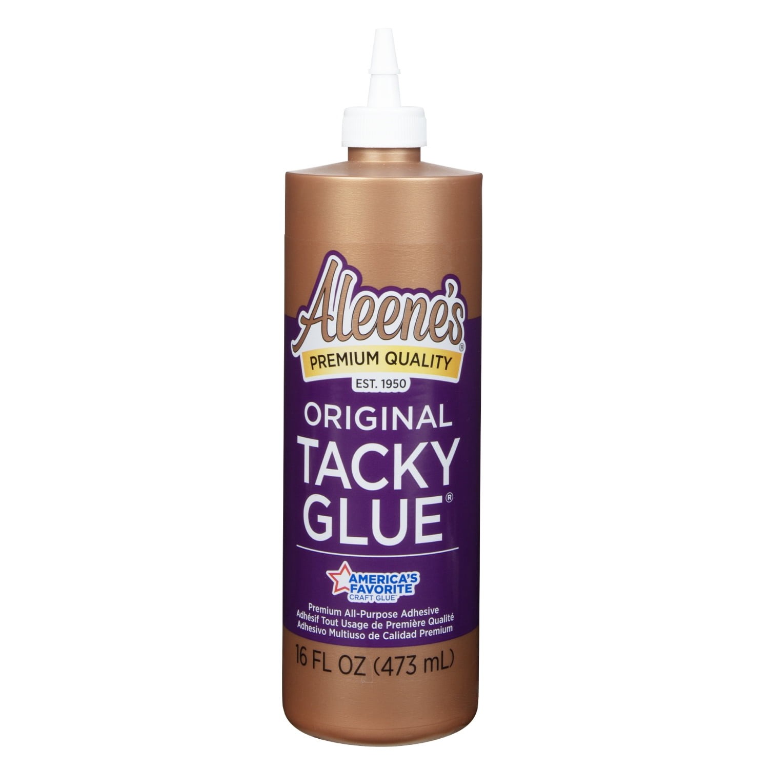 Aleene’s Original Tacky Glue, 16 fl oz, Premium All-Purpose Adhesive, White, Dri