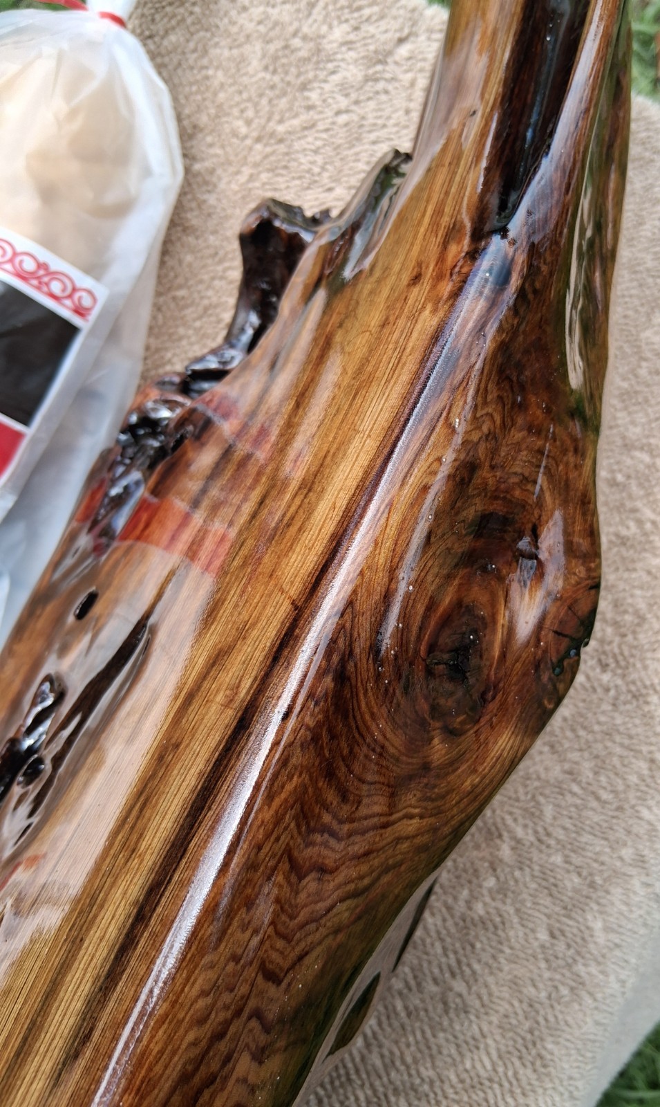Louisiana Underwater Recovered REAL Old Growth Sinker Cypress Floating Shelf Art