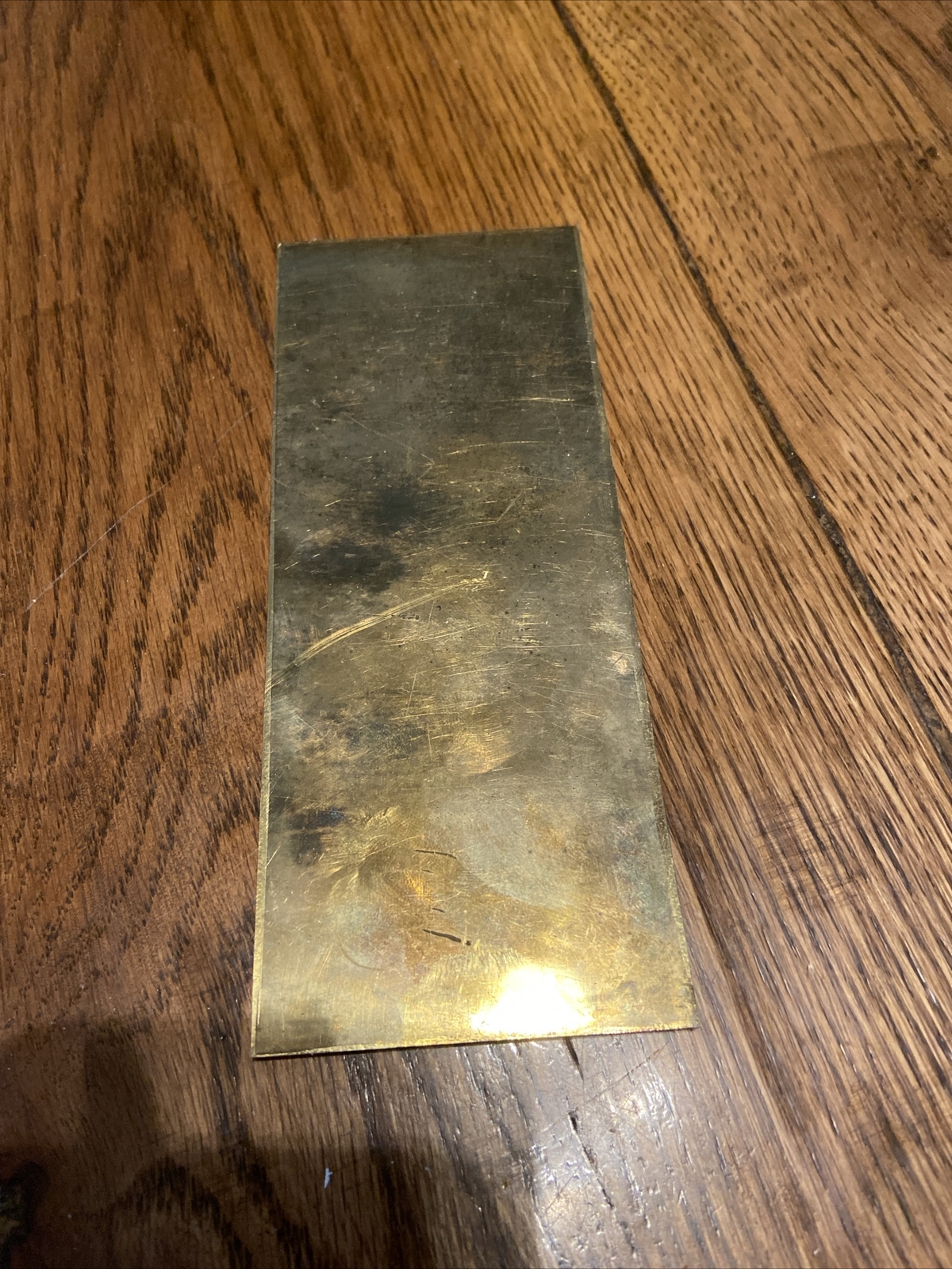 vintage Chinese Paper Weight set etched brass Appropriate 6×2 1/4