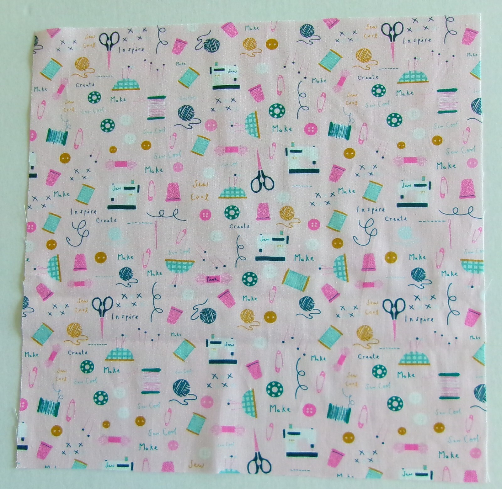 Cotton Fabric – Sewing Supplies Items – 1 Piece 10 1/2″ L x 10 1/2″ W