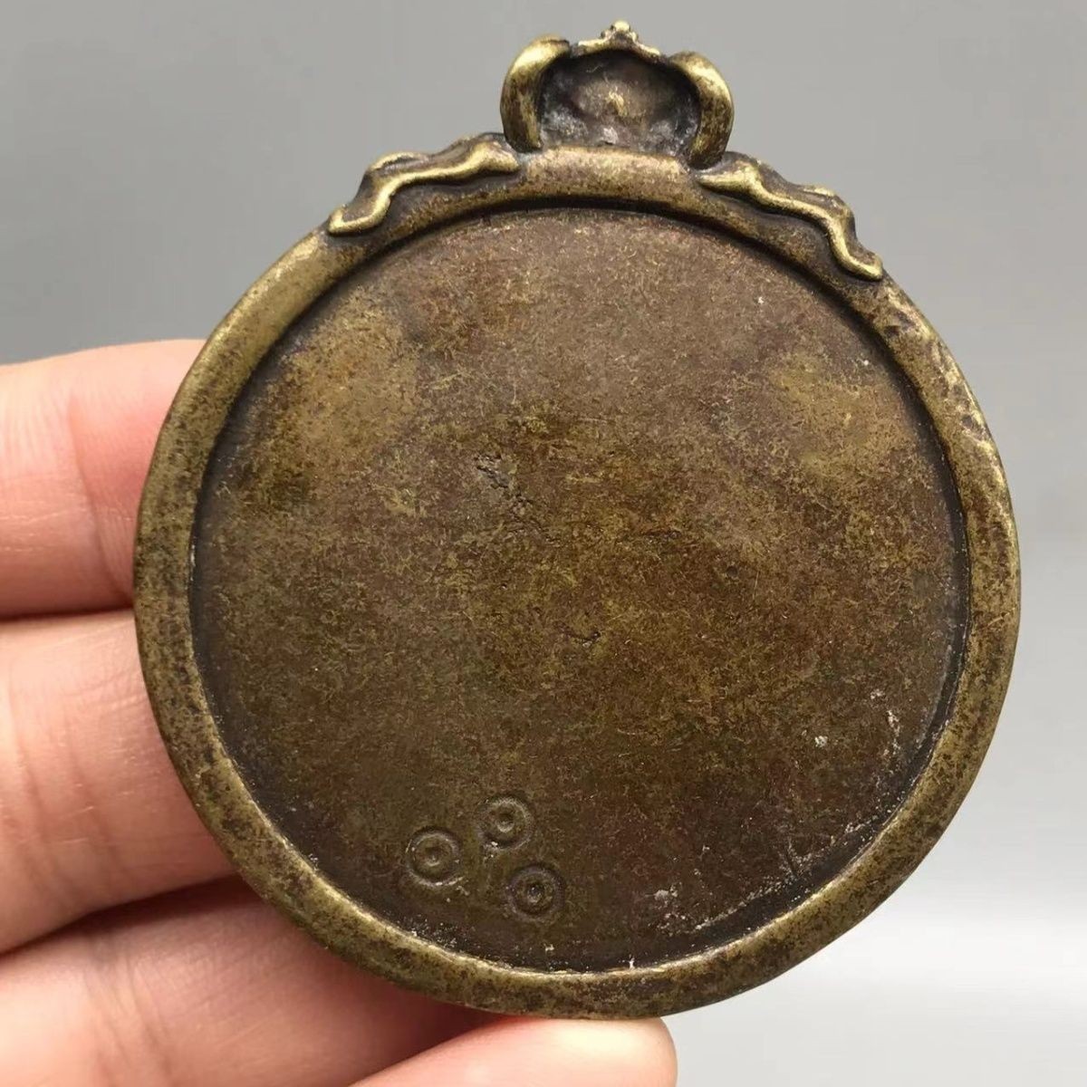 Yellow Lima Copper Lion Head Zodiac Bagua Thogchag PendantTibetan ProtectionMala